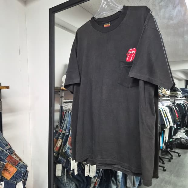 90s The Rolling Stones Pocket Patch 티셔츠
