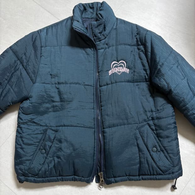 sundayfruitmarket 청록색 패딩 M