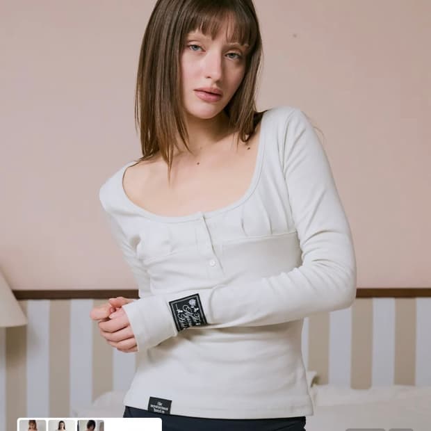 미스테리어스호텔 shirring 88 button sleeve