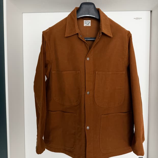 [미품/2] 오어슬로우 orslow 워크자켓 커버올 초어자켓 브라운