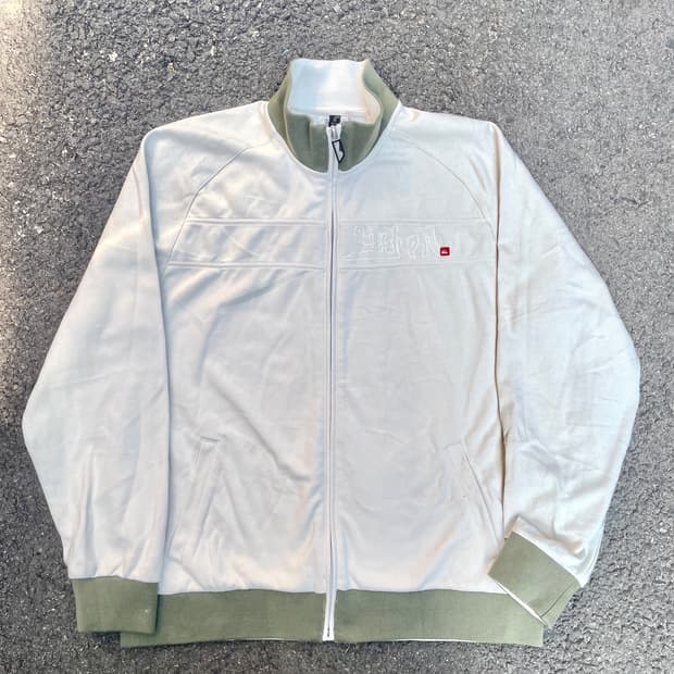 00s 퀵실버 말차 카키 올드스쿨 오버핏 져지 힙합 트랙탑 XL