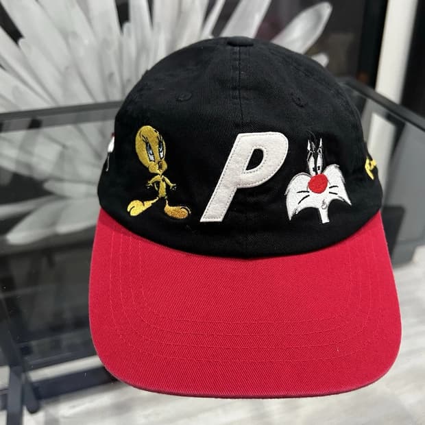 22SS 팔라스 × 루니툰즈 트위티 실베스터 캡 블랙레드