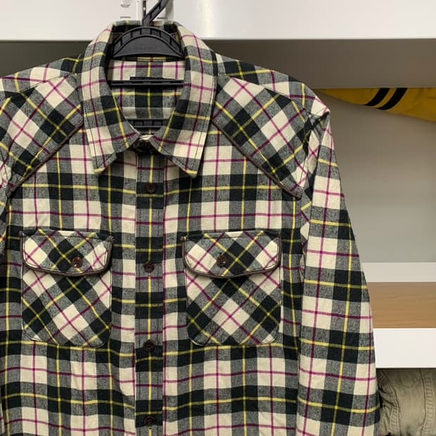 [M] EDWIN 멀티체크 플란넬 셔츠