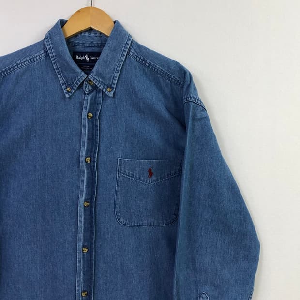 Xxl 폴로 데님 셔츠
