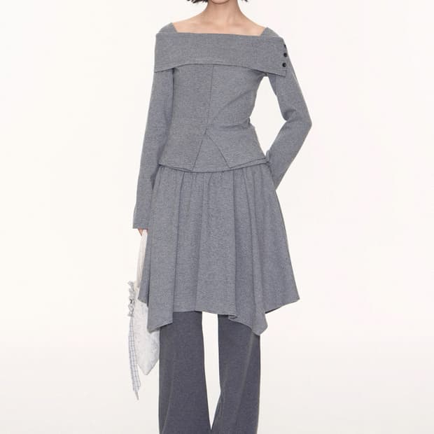 Dear my kiko TAKEANAP 오프숄더 셋업