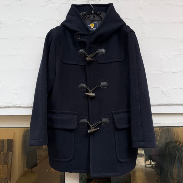 Beams 빔즈 더플 코트 후드 울 자켓 L