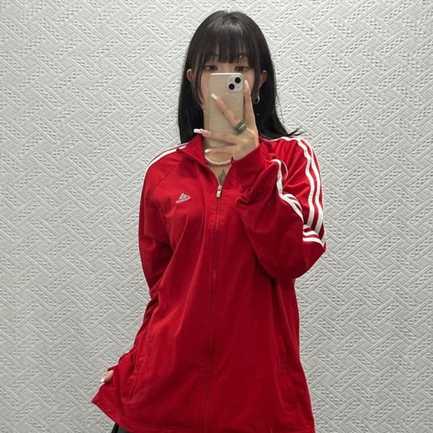 아디다스 올드스쿨 레트로 빈티지 바람막이 집업 M C13668