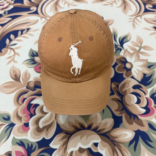 00s 폴로 랄프로렌 빅포니 볼캡(브라운)