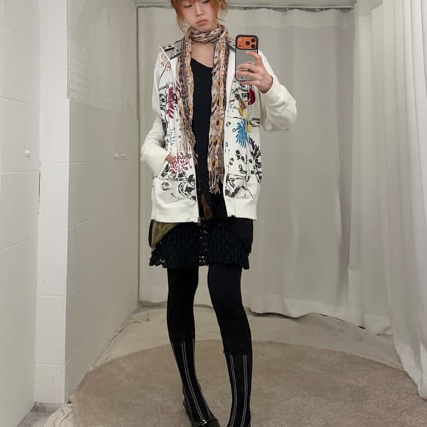 빈티지 오리엔탈 페미닌 레이어드 코디 세트