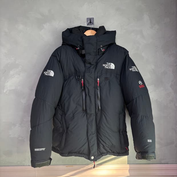 노스페이스 800 써밋 윈드스토퍼 히말라야 구스다운 패딩