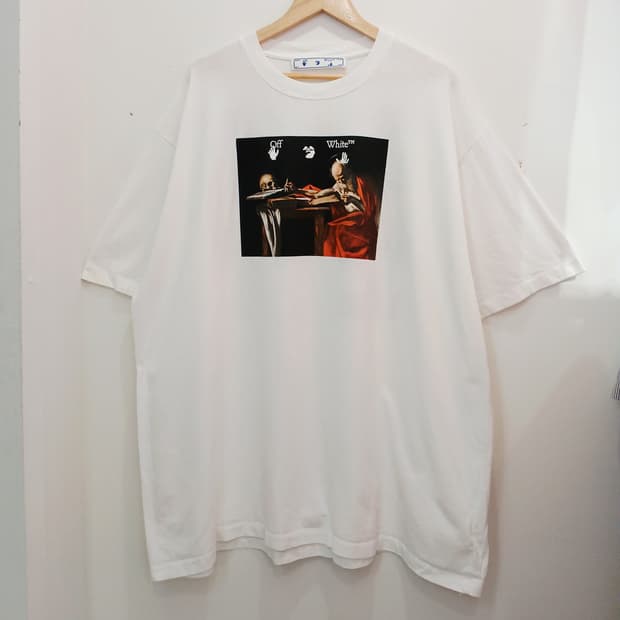 오프화이트 카라바조 반팔티XL