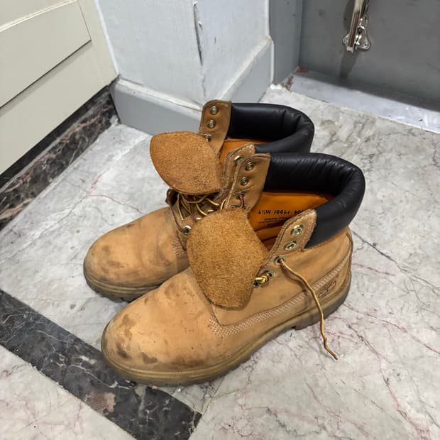 팀버랜드 옐로우 워커 부츠 255