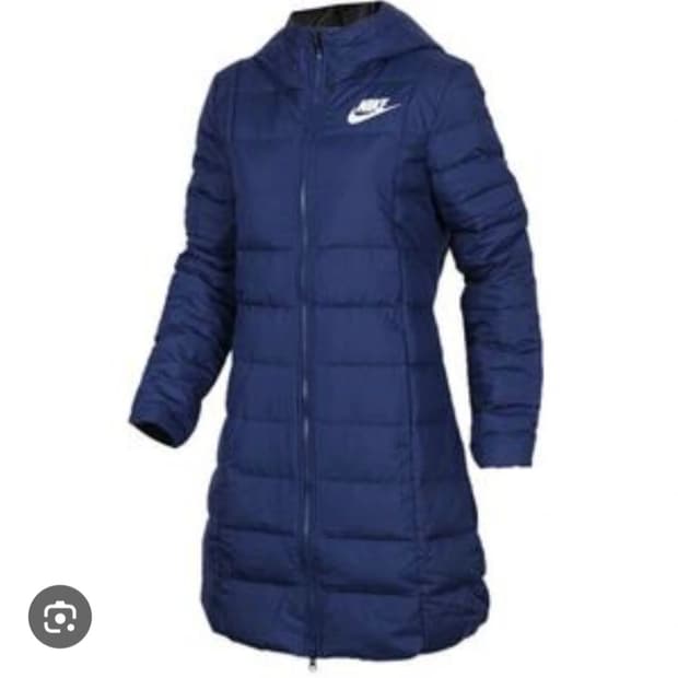 (S) 나이키 여성 필다운 롱패딩 네이비