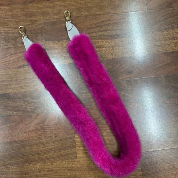 핫핑크 밍크스트랩