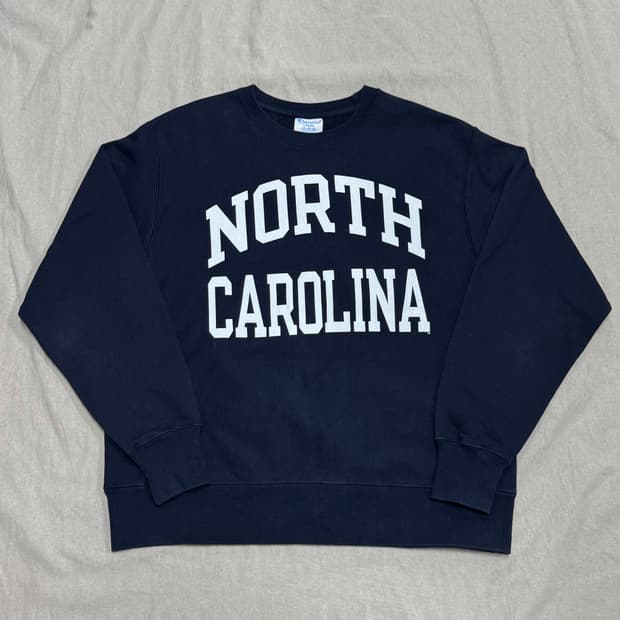 챔피온 리버스위브 노스캐롤라이나 스웻 맨투맨 L