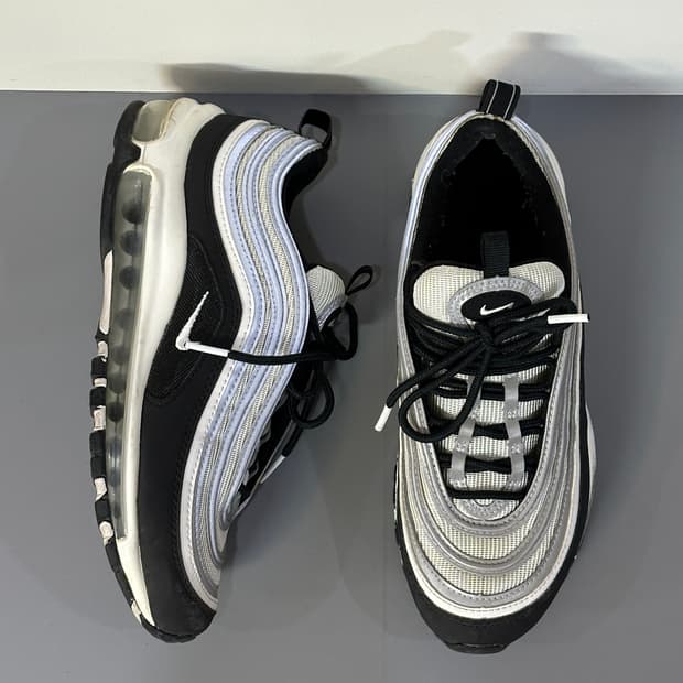 나이키 에어맥스97 화이트블랙실버 운동화