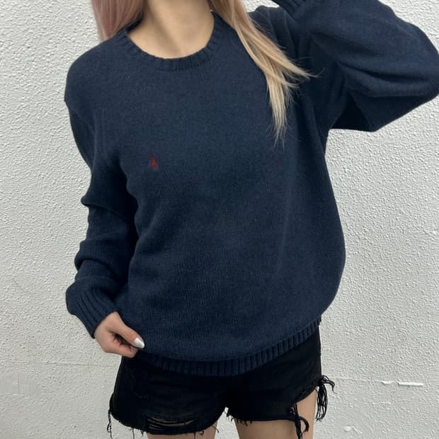 폴로 랄프로렌 레드포니 네이비 니트 L