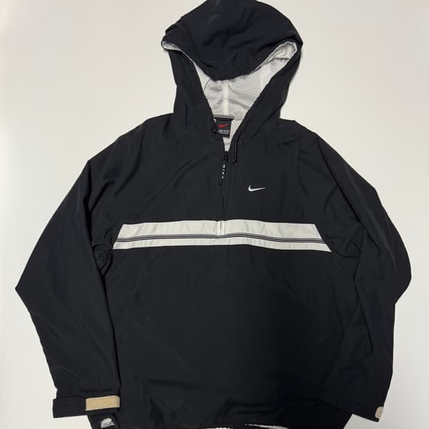나이키 올드스쿨 반집업 바람막이 후드 아노락 XL