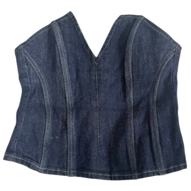 [반택포] 자라 ZARA 데님 코르셋 튜브탑