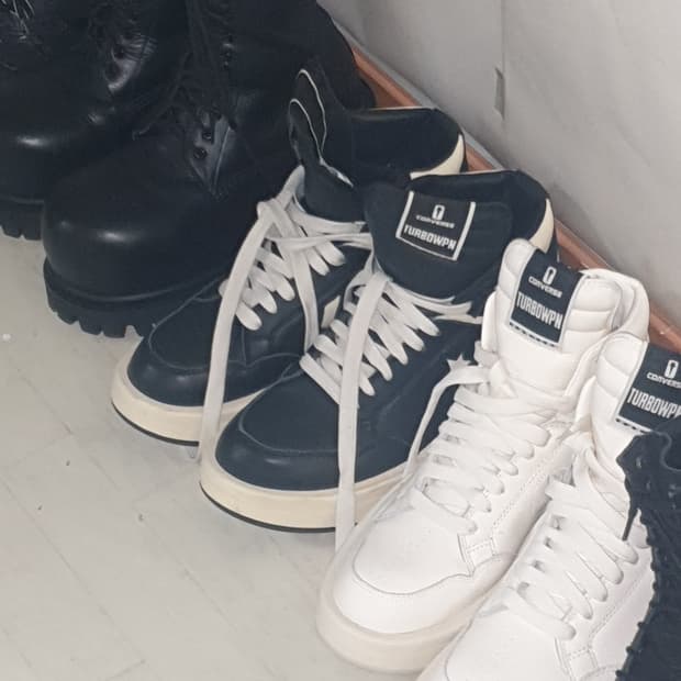 [290] 릭 오웬스 터보 웨폰 크림 컨버스 다크쉐도우