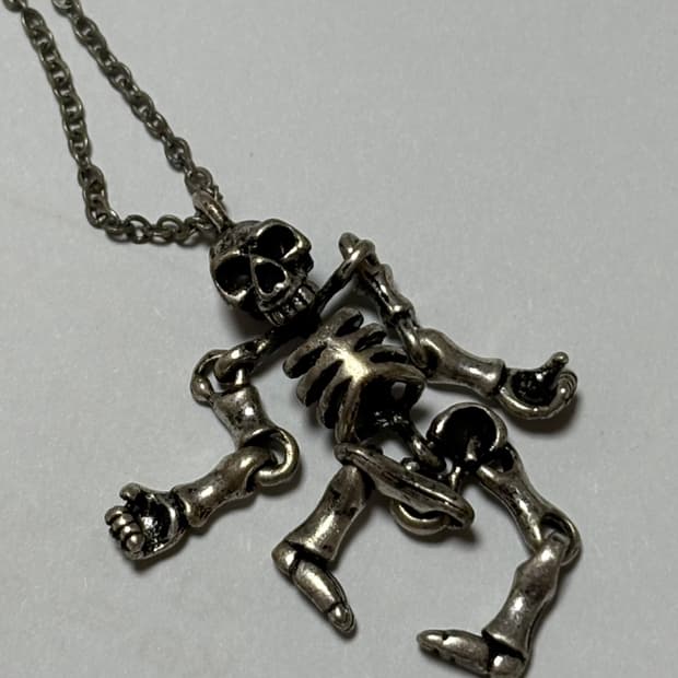 빈티지 스컬 해골 목걸이