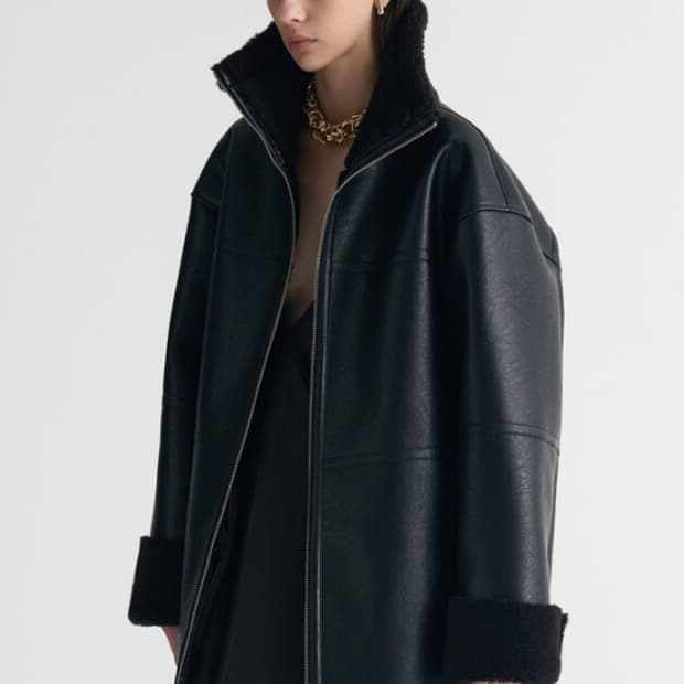 매그제이 퍼 무스탕 재킷 