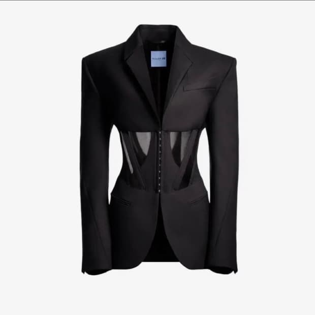 뮈글러 hm 코르셋 자켓
