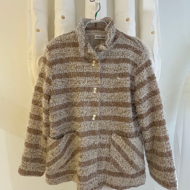 Dolce moda 스트라이프 카라 자켓 가디건