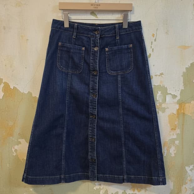 베네통 데님 롱 스커트 66~77