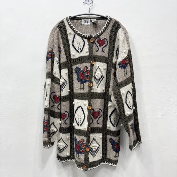 빈티지 니트 가디건