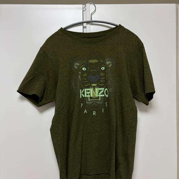 겐조 타이거 반팔 티셔츠 S 카키