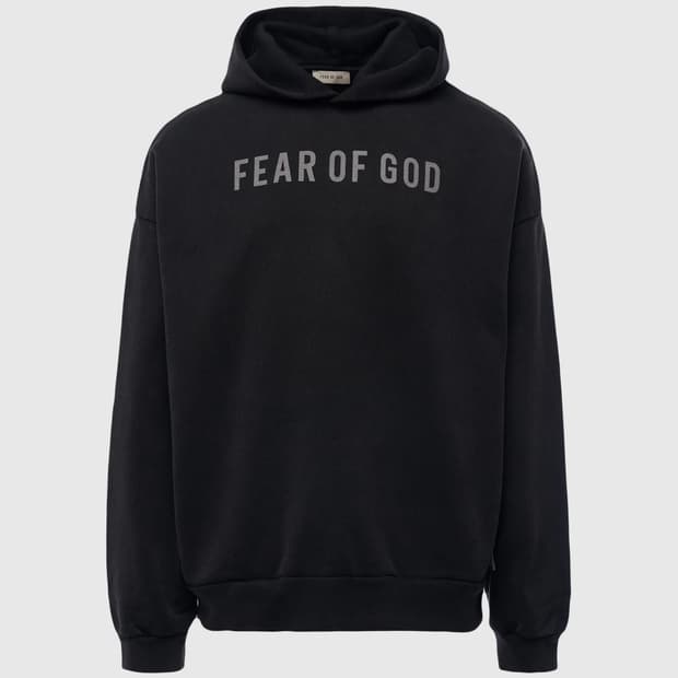 피어오브갓 텍스트로고 후디