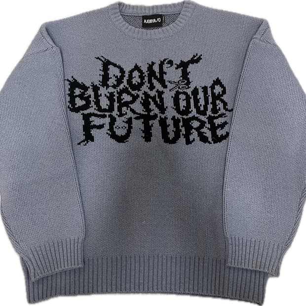 아조바이아조 니트 M