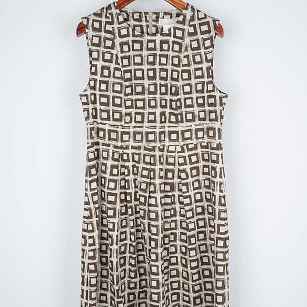 'S MAX MARA pattern sleeveless opc