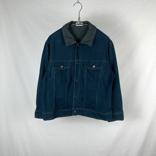 Vintage 블루워시드 데님 자켓 