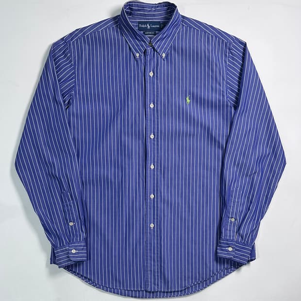 폴로 랄프로렌 블루 스트라이프 셔츠
