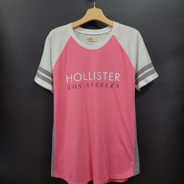 HOLLISTER 홀리스터 딸기우유 핑크 셔츠