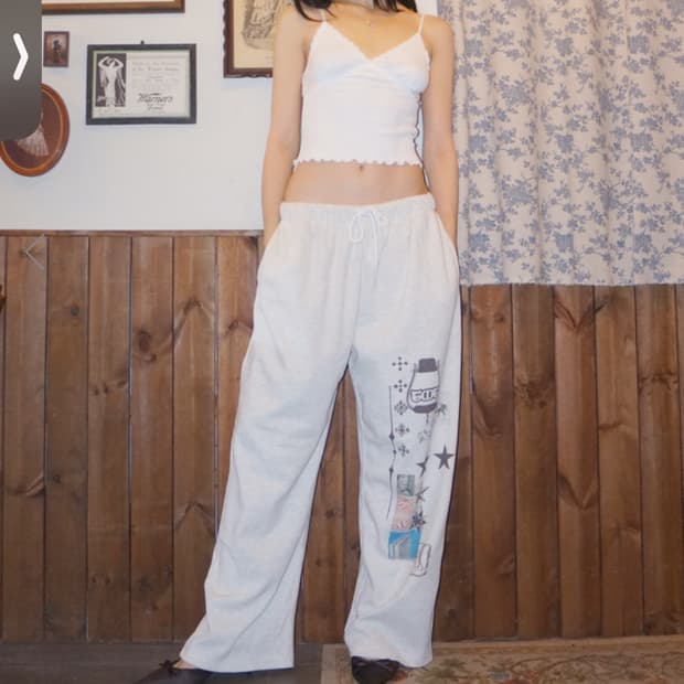 TMT printed waffle pants ivory