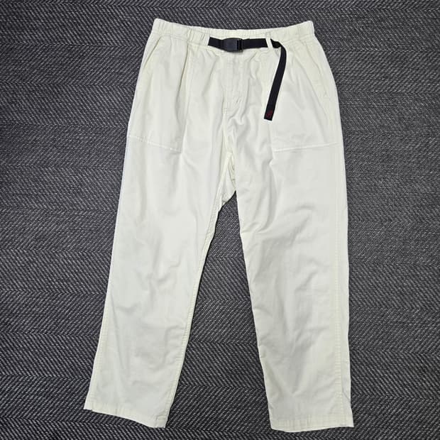 그라미치 아이보리 밴딩바지 루즈테이퍼드 팬츠