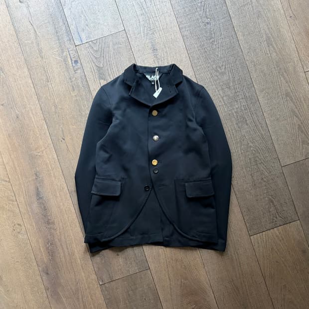 Button Detail Round Cut Jacket