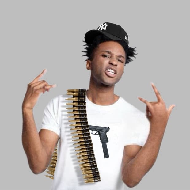 Wardrobe 조커글록 프린트 반팔티