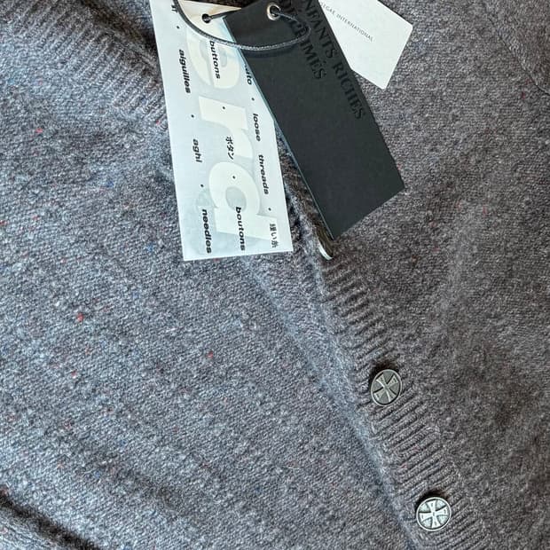LORO PIANA x ERD 캐시미어 가디건 그레이