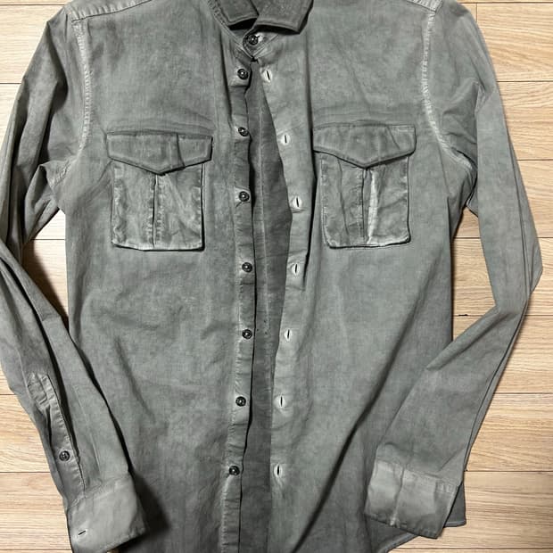 시리즈 가먼드다잉 코튼 셔츠 made in italy