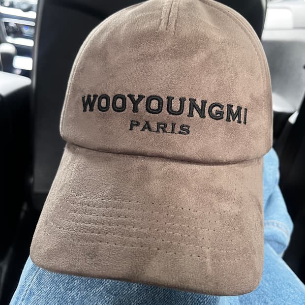 우영미 볼캡 벨뱃 카키그레이