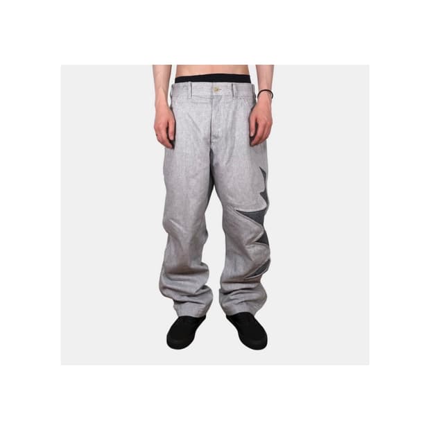 22S/S Caution Icon Wide Pants