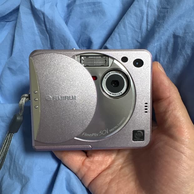 (동작 ⭕️) 후지필름 파인픽스 50i 핑크