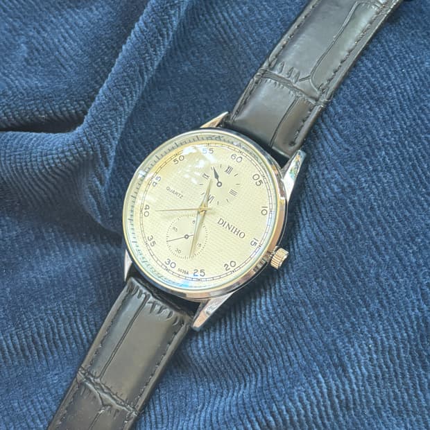 vintage diniho leather band watch 2