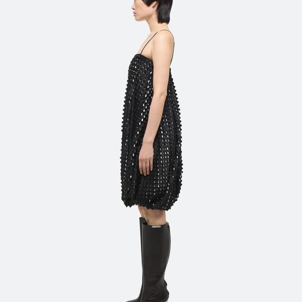 Helmut lang bubble hem dress