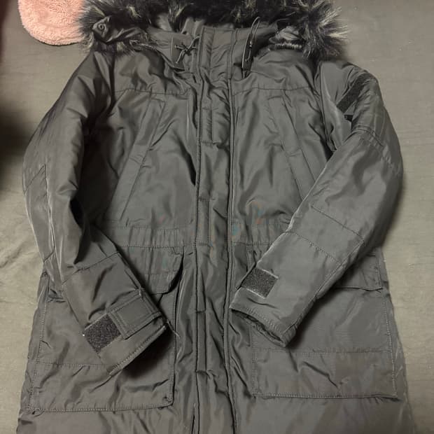 정품중고 자라 n3b 스타일 파카패딩자켓 블랙 M(실사이즈105정도)
