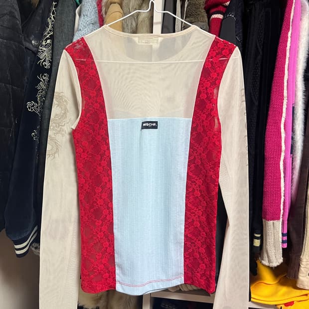 미스치프 시스루 슬리브